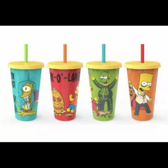 Zak Other New Zak Simpsons Halloween Tumblers Cups 24oz Glow In The Dark Poshmark